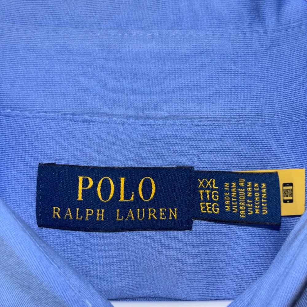 Polo Ralph Lauren Blue 100% Cotton Casual Long Sleeve Button Up Shirt